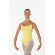 Danses-Vous Lora basis balletpak verstelbare bandjes geel