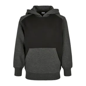 Urban Classics Tweekleurige raglanhoodie met capuchon voor jongens