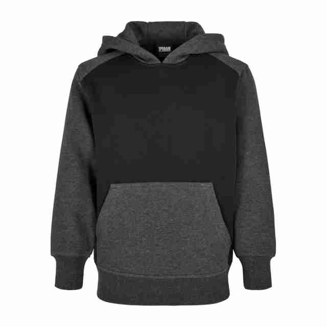 Urban Classics Tweekleurige raglanhoodie met capuchon voor jongens