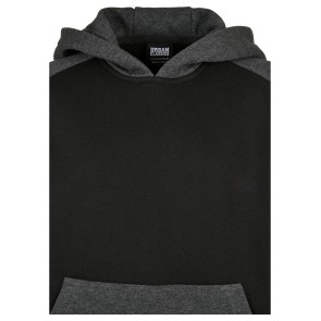 Urban Classics raglanhoodie zwarty voorkant