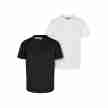 Urban Classics Jongens Basic T-shirt van biologisch katoen met zak - Set van 2