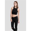 Urban Classics Dames Cropped Rib Top Zwart