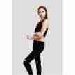 Urban Classics Dames Cropped Rib Top Zwart links