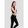 Urban Classics Dames Cropped Rib Top Zwart rechts