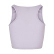 Urban Classics Dames Cropped Rib Top Lilac rug