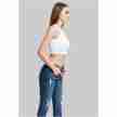 Urban Classics Dames Cropped Rib Top Wit rechts