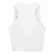 Urban Classics Dames Cropped Rib Top Wit achterkant