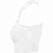 Urban Classics Dames Cropped Rib Top Wit linkerkant