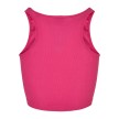 Urban Classics Dames Cropped Rib Top Fuchsia rug