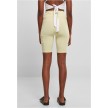 Urban Classics Dames Kortebroek met Hoge Taille Zachtgeel