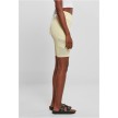Urban Classics Dames Kortebroek met Hoge Taille Zachtgeel