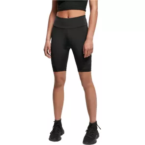 Urban Classics Dames Kortebroek met Hoge Taille Zwart
