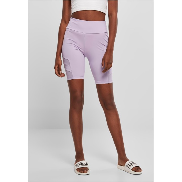 Urban Classics Dames Kortebroek met Hoge Taille Lilac