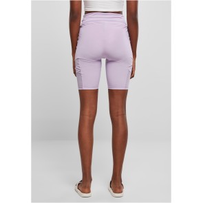 Urban Classics Dames Kortebroek met Hoge Taille Lilac