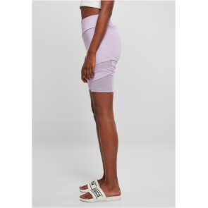 Urban Classics Dames Kortebroek met Hoge Taille Lilac