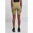Urban Classics Dames Kortebroek met Hoge Taille Khaki