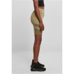 Urban Classics Dames Kortebroek met Hoge Taille Khaki