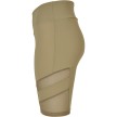 Urban Classics Dames Kortebroek met Hoge Taille Khaki
