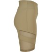 Urban Classics Dames Kortebroek met Hoge Taille Khaki