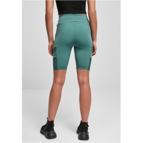 Urban Classics Dames Kortebroek met Hoge Taille Zeeblauw