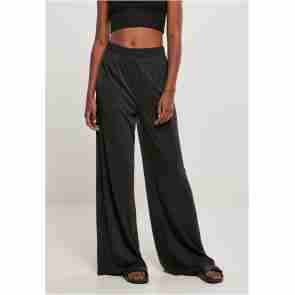 Urban Classics Dames Ballroom broek met wijde pijpen