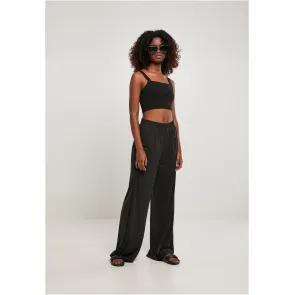 Dames Modal Wijde Pijpen Ballroom Broek zwart dansbroek