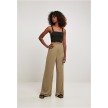 Dames Modal Wijde Pijpen Ballroom Broek khaki