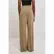 Dames Modal Wijde Pijpen Ballroom Broek khaki achter