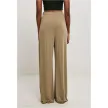 Dames Modal Wijde Pijpen Ballroom Broek khaki achter