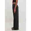 Dames Modal Wijde Pijpen Ballroom Broek zwart links Elastische Tailleband