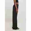 Dames Modal Wijde Pijpen Ballroom Broek zwart Hoge Tailleband