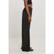 Dames Modal Wijde Pijpen Ballroom Broek zwart Hoge Tailleband