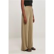 Dames Modal Wijde Pijpen Ballroom Broek khaki rechts