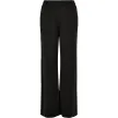 Dames Modal Wijde Pijpen Ballroom Broek zwart loose fit