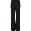 Dames Modal Wijde Pijpen Ballroom Broek zwart loose fit