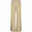 Dames Modal Wijde Pijpen Ballroom Broek khaki voorkant