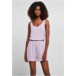 Urban Classics Dames Korte Mouwloze Modal Latin Jumpsuit Lilac