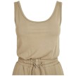 Urban Classics TB4358 Dames Jumpsuit Khaki mouwloze