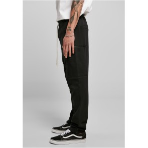Urban Classics Cargo-joggingbroek met laag kruis zwart