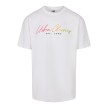 Urban Classics T-shirt met Logo wit voorkant
