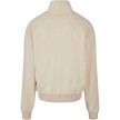 Urban classics organische sweatshirt met trekkoord beige katoen 