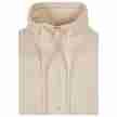 Urban classics organische sweatshirt met trekkoord beige ritssluiting 