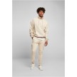 Urban classics organische sweatshirt met trekkoord beige voorkant