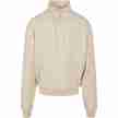 Urban classics organische sweatshirt met trekkoord beige losse pasvorm