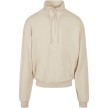 Urban classics organische sweatshirt met trekkoord beige losse pasvorm
