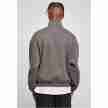 Urban classics organische sweatshirt met trekkoord donker grijs achterkant