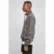 Urban classics organische sweatshirt met trekkoord donkergrijs zijkant