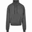 Urban classics organische sweatshirt met trekkoord losse pasvorm donkergrijs 