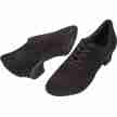 Diamant 189-234-001 dansschoenen suede splitzool zwart
