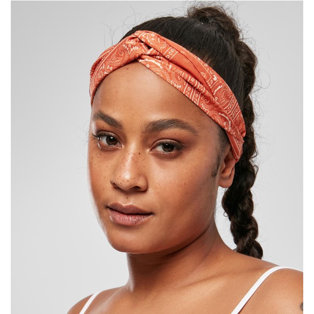 Urban Classics Bandana print Hoofdband 2st. Magicmango & Softlilac